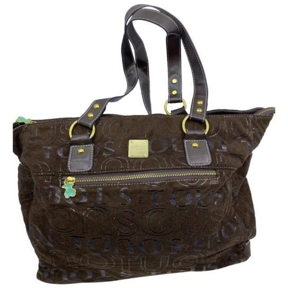 TOUS Handbags - tous msrp brown suede leather cross body bag